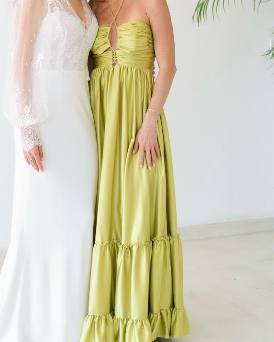 Mac Duggal - ruched tiered criss cross - Image 3