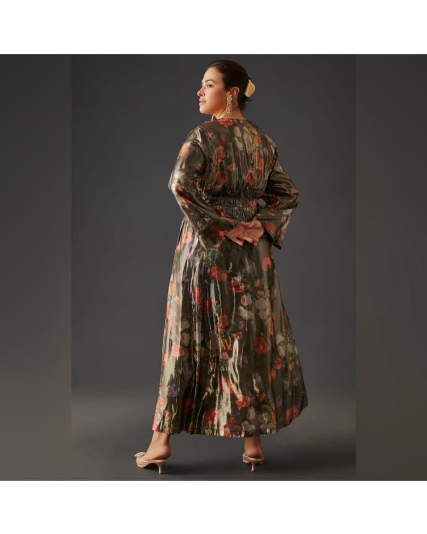 Anthropologie Caballero Floral Maxi Dres - Image 3