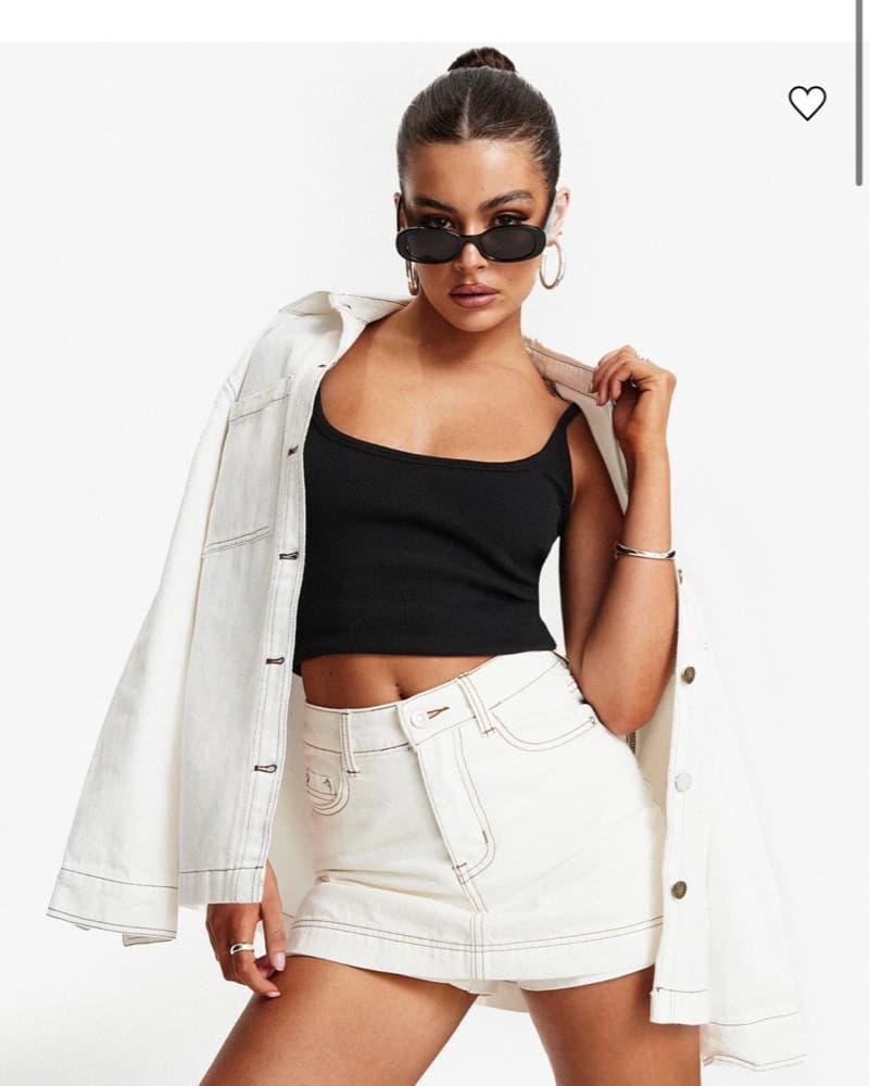White Lioness Denim Set - Image 3
