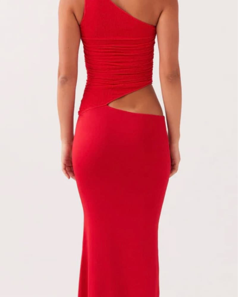 Peppermayo One-Shoulder Red Maxi Dress - Image 2