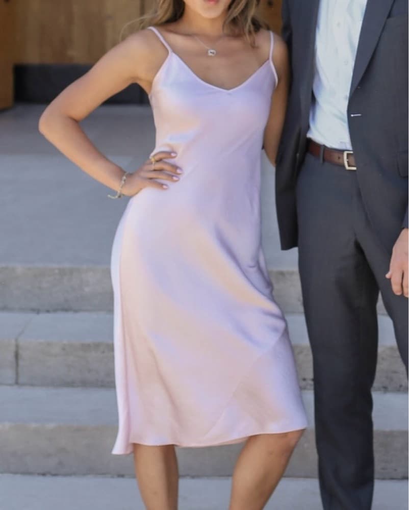 ARITZIA Silk Midi Dress - Image 1