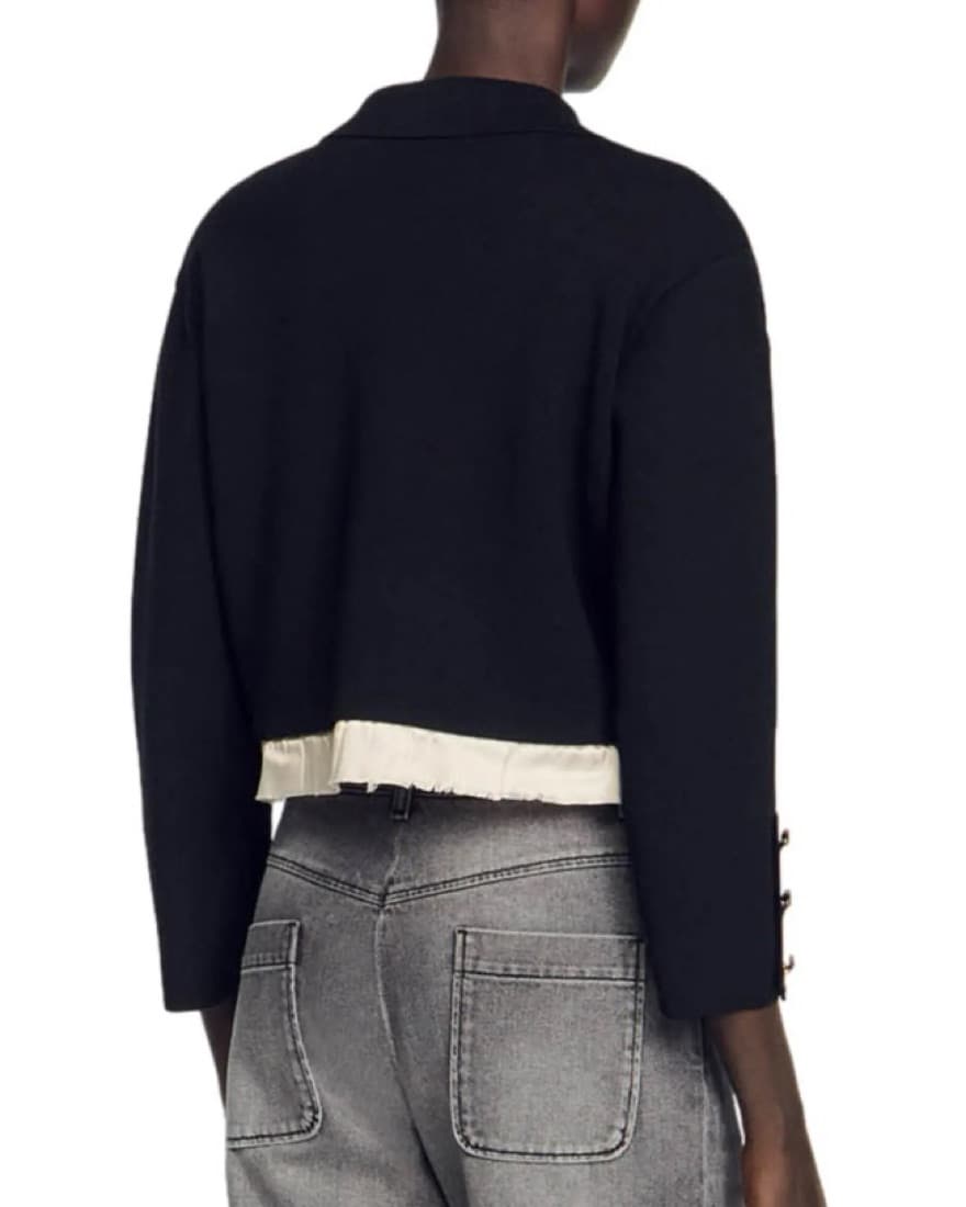 Sandro Black Jacket / Cardigan - Image 3
