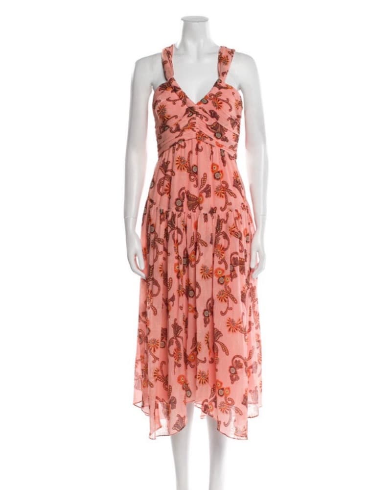 ALC Pink Midi Dress - Image 2
