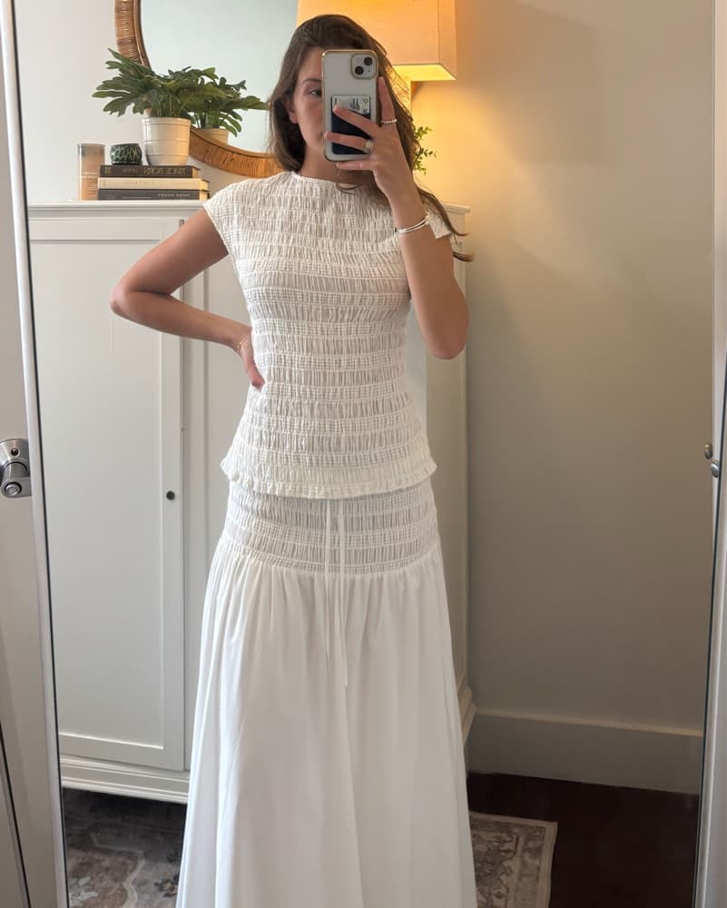 Dissh White Maxi Skirt Set - Image 1