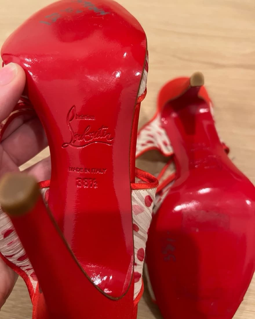 Christian Louboutin Red Bow Heels  - Image 4
