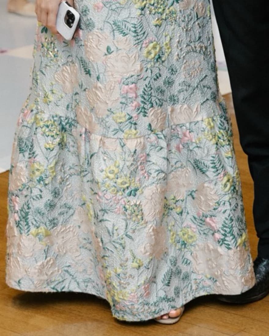 Mac Duggal Floral Brocade Gown - Image 4