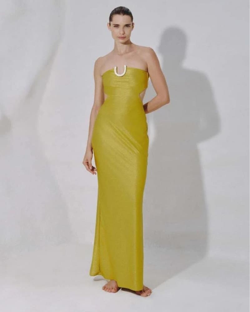 Baobob Chartreuse Dress - Image 1
