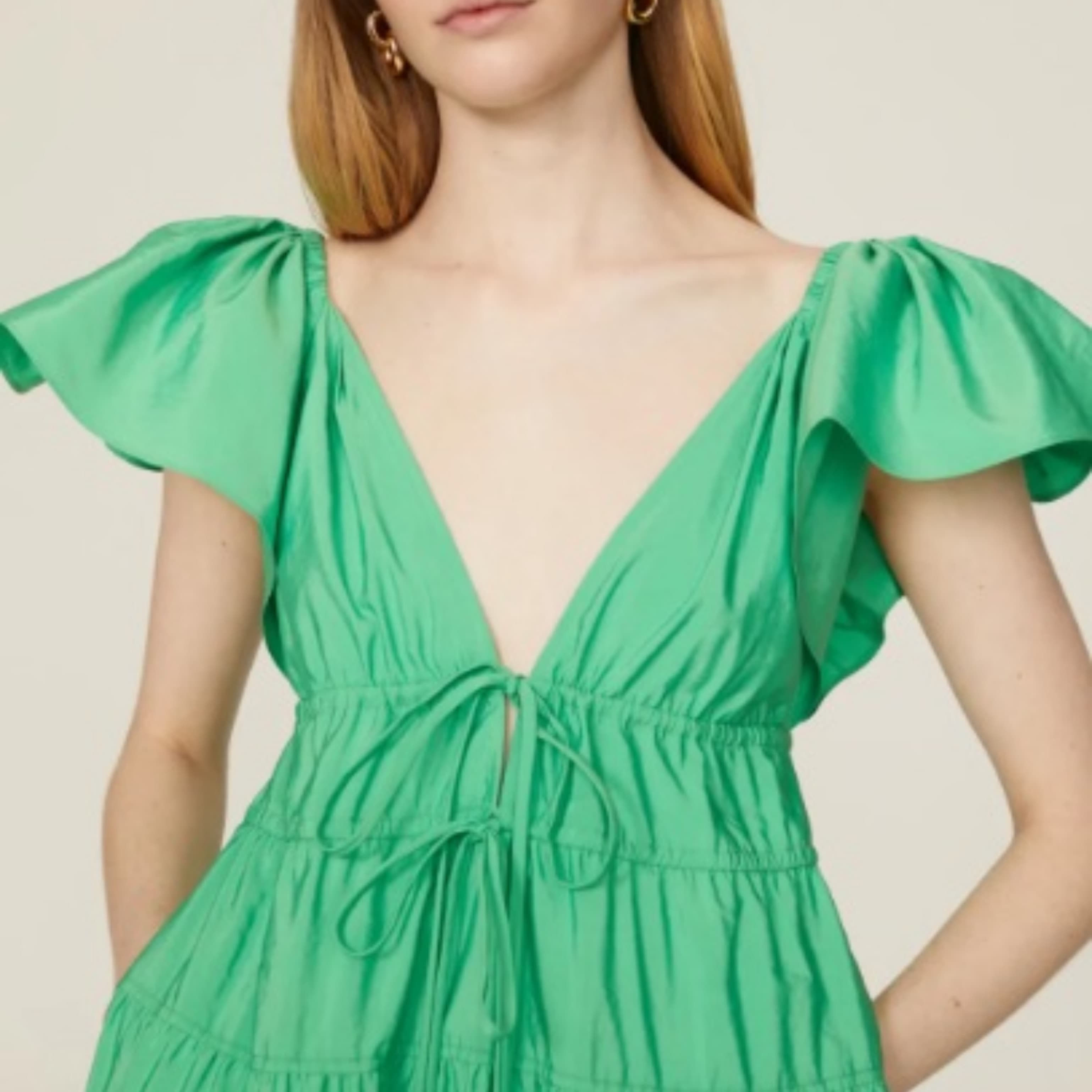 ALC Green Maxi Dress - Image 2