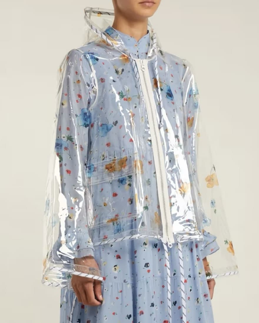 Ganni Petunia Transparent Rain Jacket - Image 3