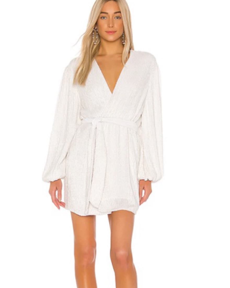 Gabrielle Embellished Robe Mini Dress - Image 3