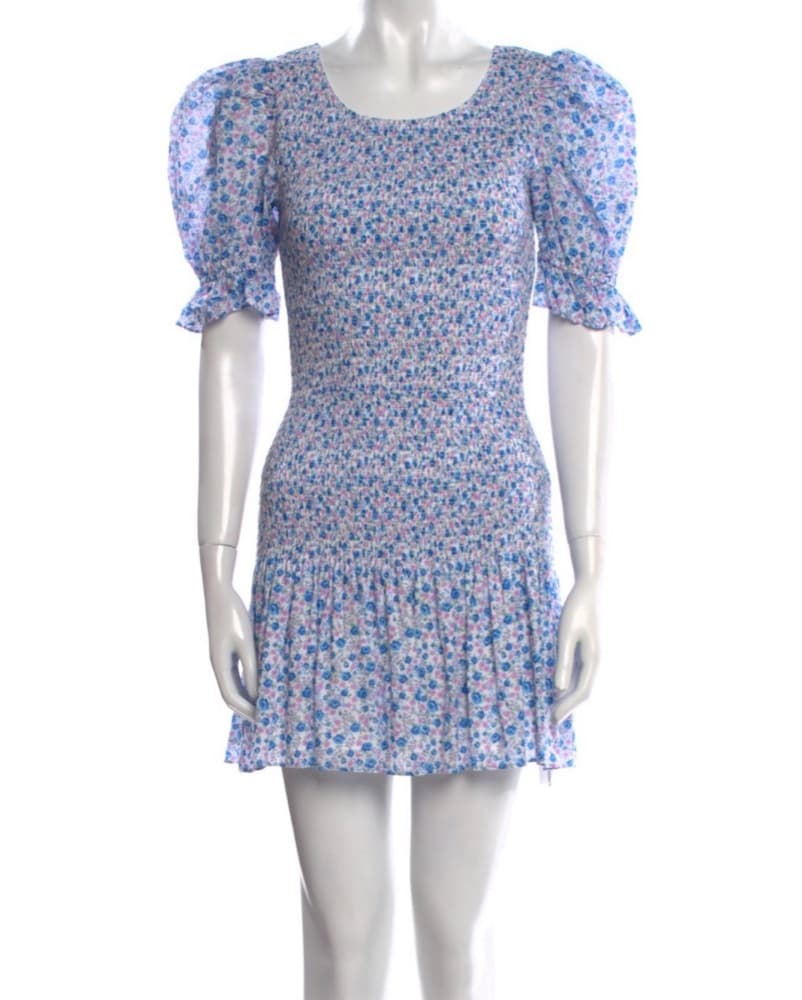 LoveShackFancy Floral Mini Dress  - Image 2