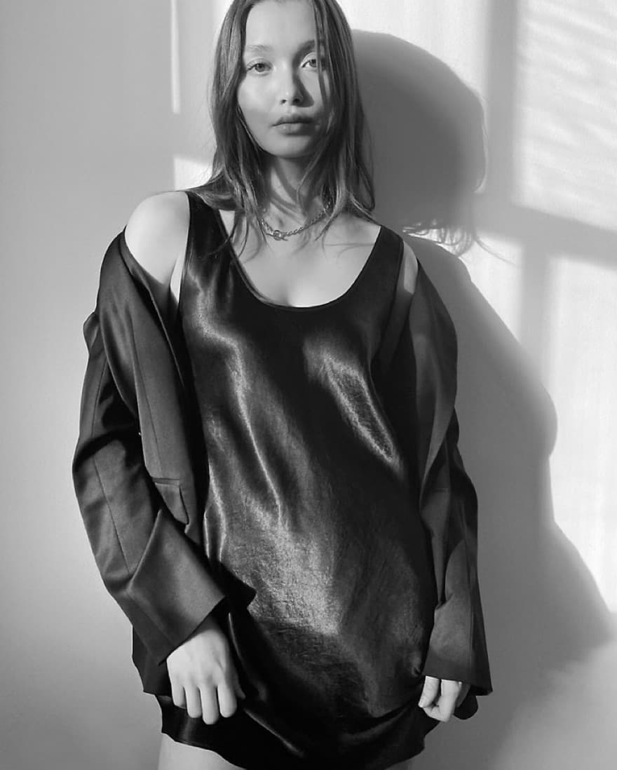 Aritzia Wilfred Black Slip Dress - Image 3
