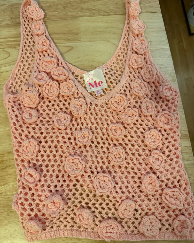 Crochet Flower Tank - Image 2