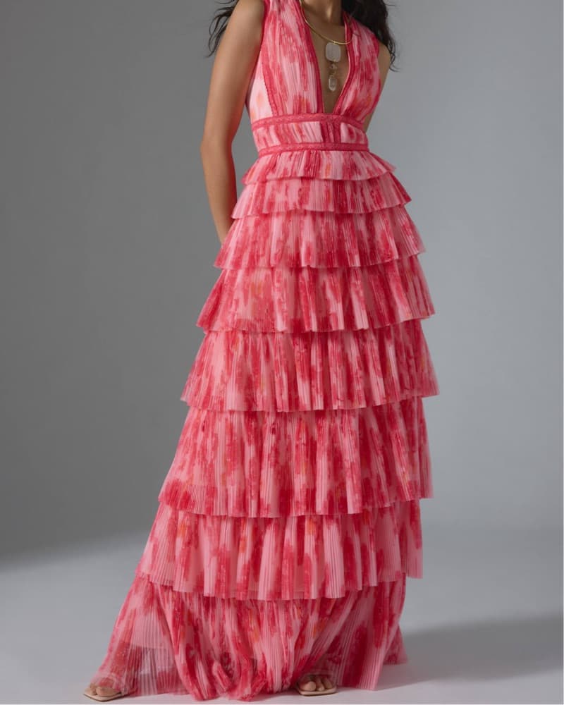 Anthropologie Tiered Ruffle Dress - Image 1