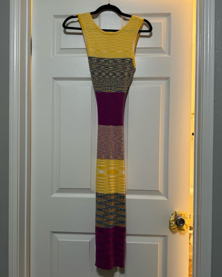 Colorblock Maxi Sweater Dress - Image 4