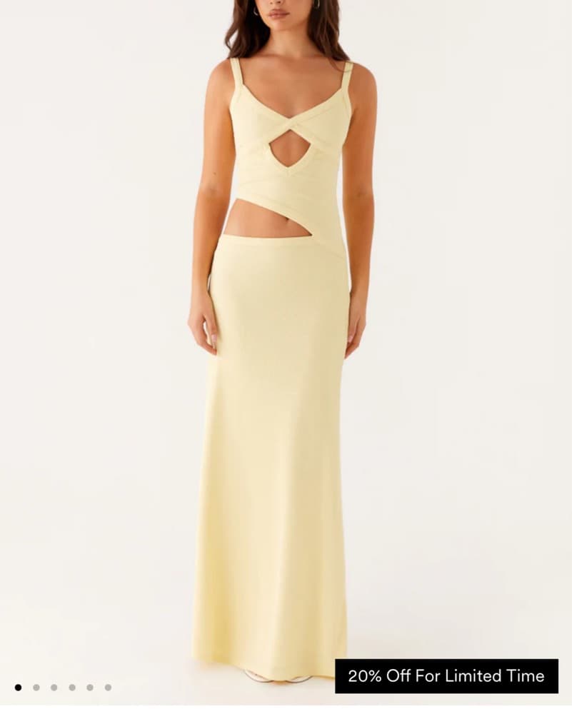 Peppermayo Maxi Dress with cutouts - Image 1
