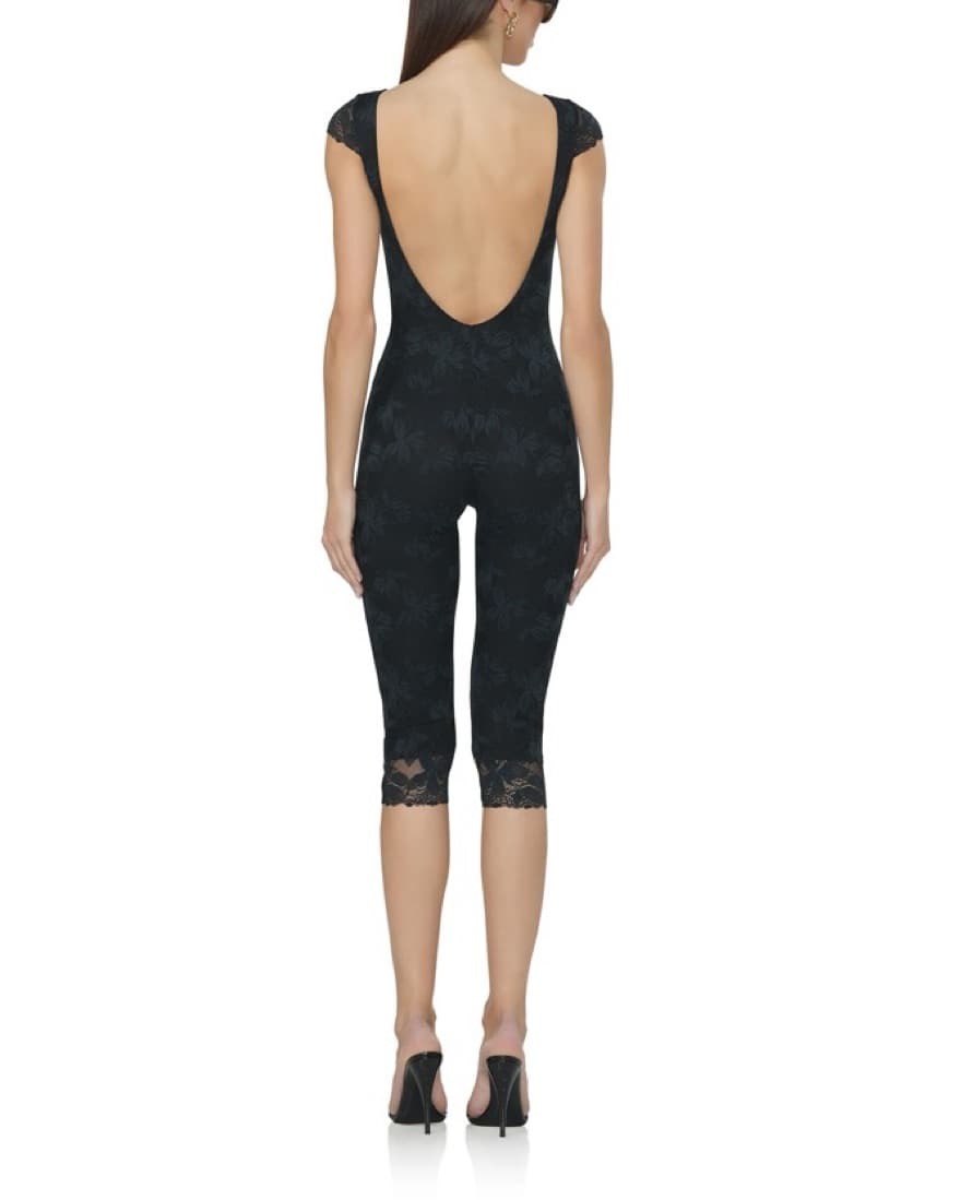 Black Lace Catsuit  - Image 3