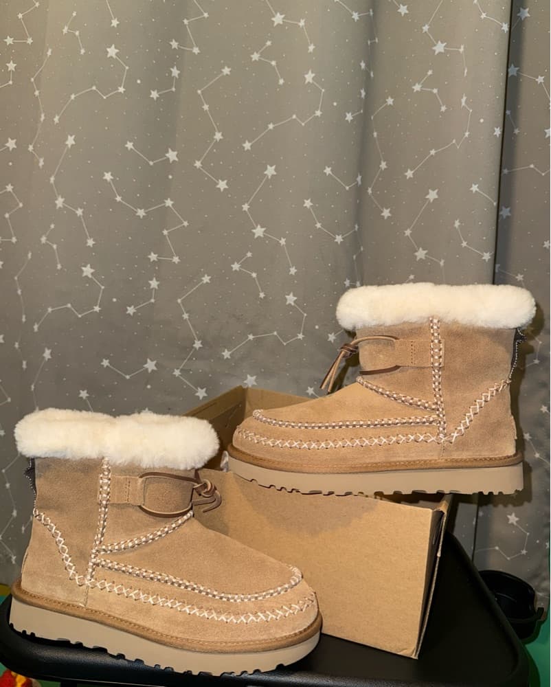 UGG Classic Mini Alpine Lace Boots - Image 1