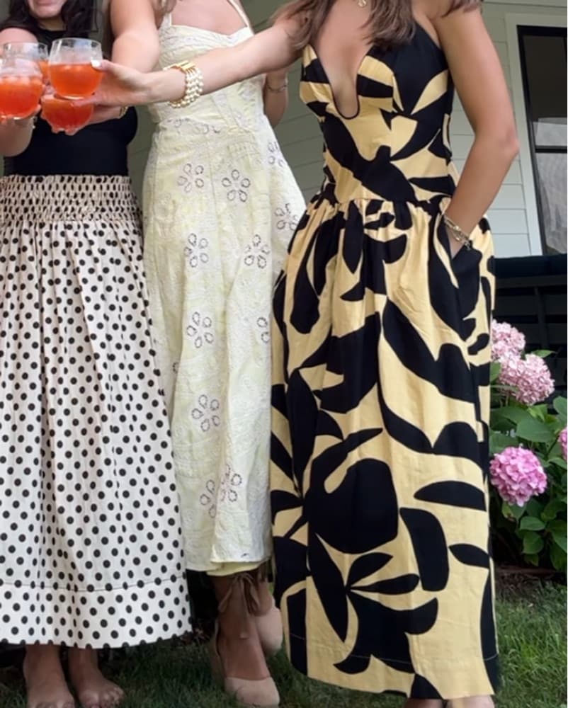 Bold Floral Midi Dress - Image 3