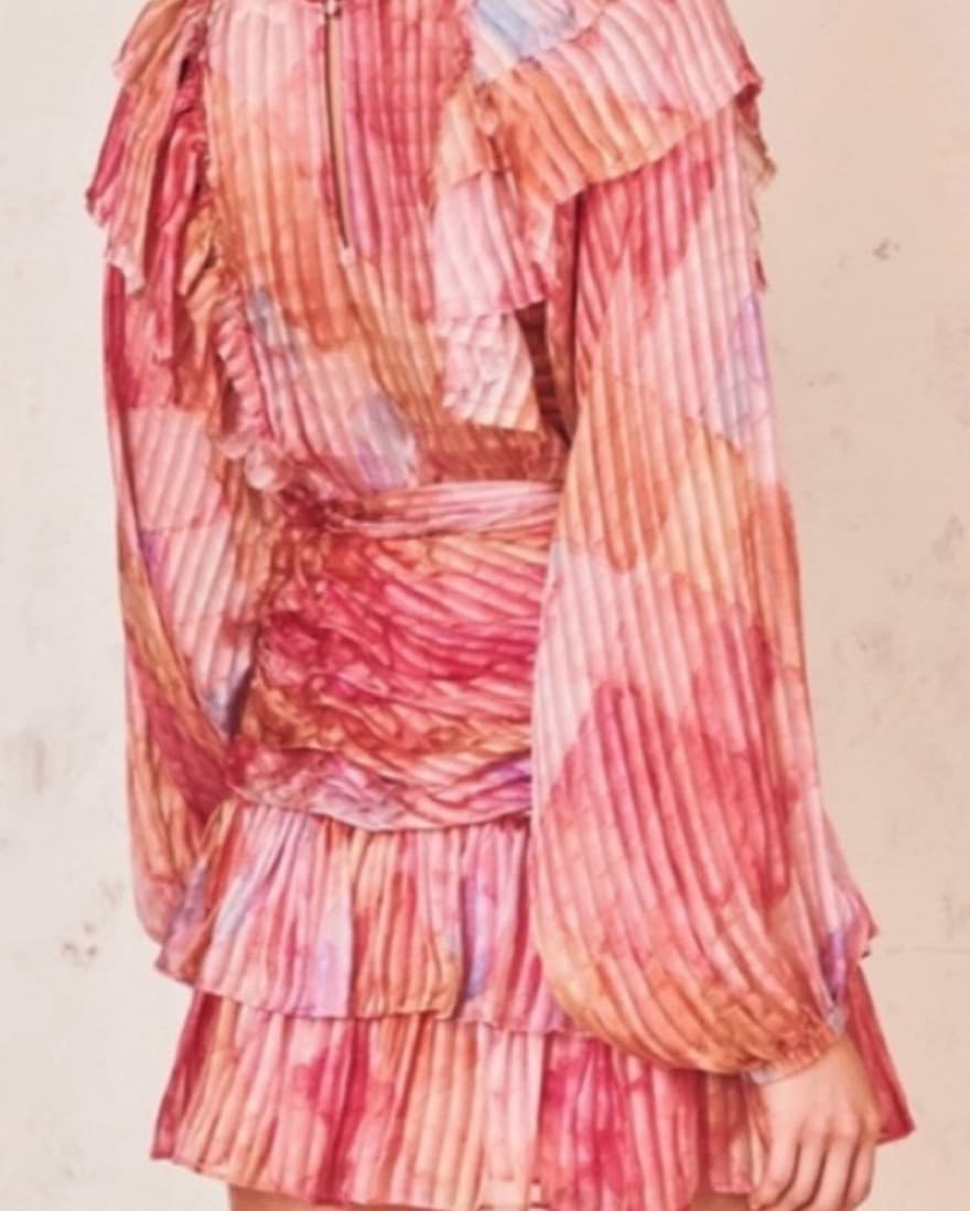 Moxie Dress Pink 6 Rainbow Cloud  - Image 2