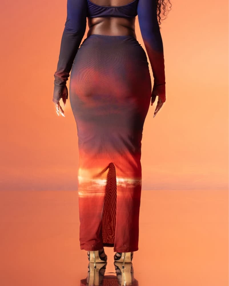 Vibrant Ombre Skirt - Image 3