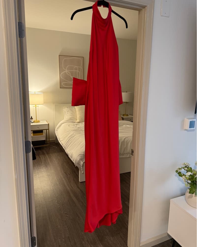 House Of CB Red Dress With Bow  - Image 2