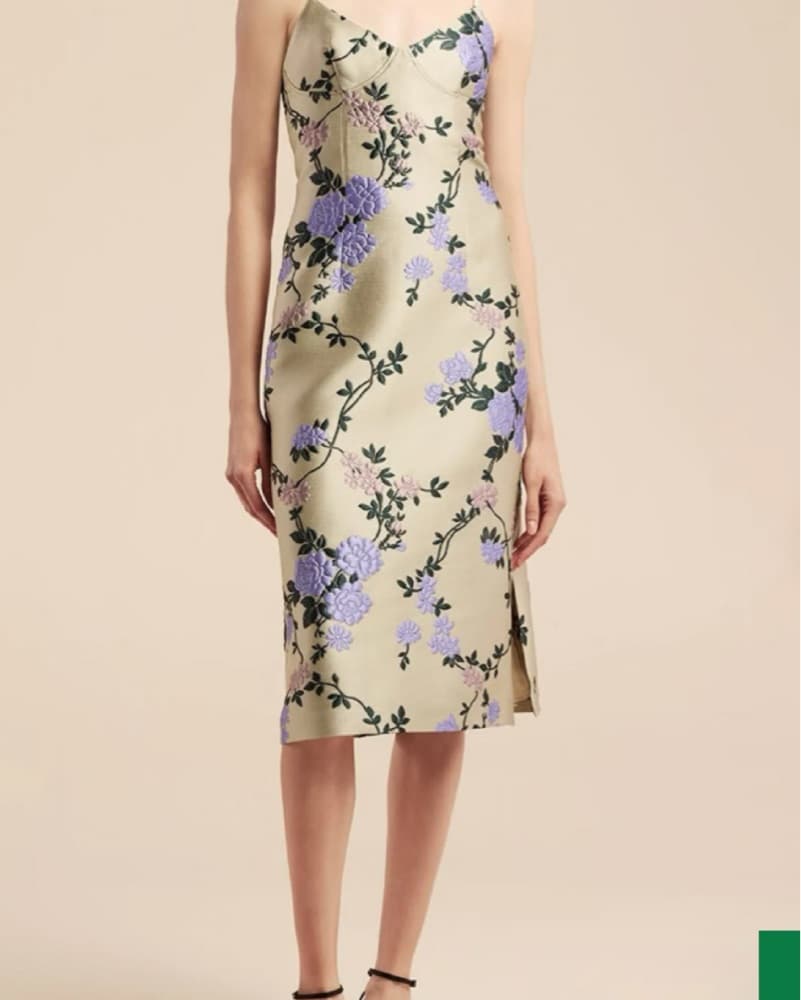 Floral Print Midi Dress - Image 1