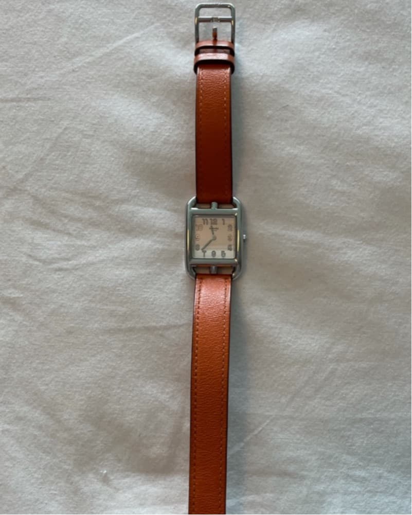 Hermès Leather Strap Watch - Image 3
