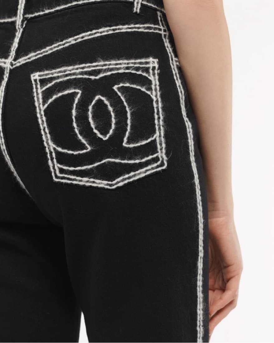 Chanel coco neige black jeans - Image 2