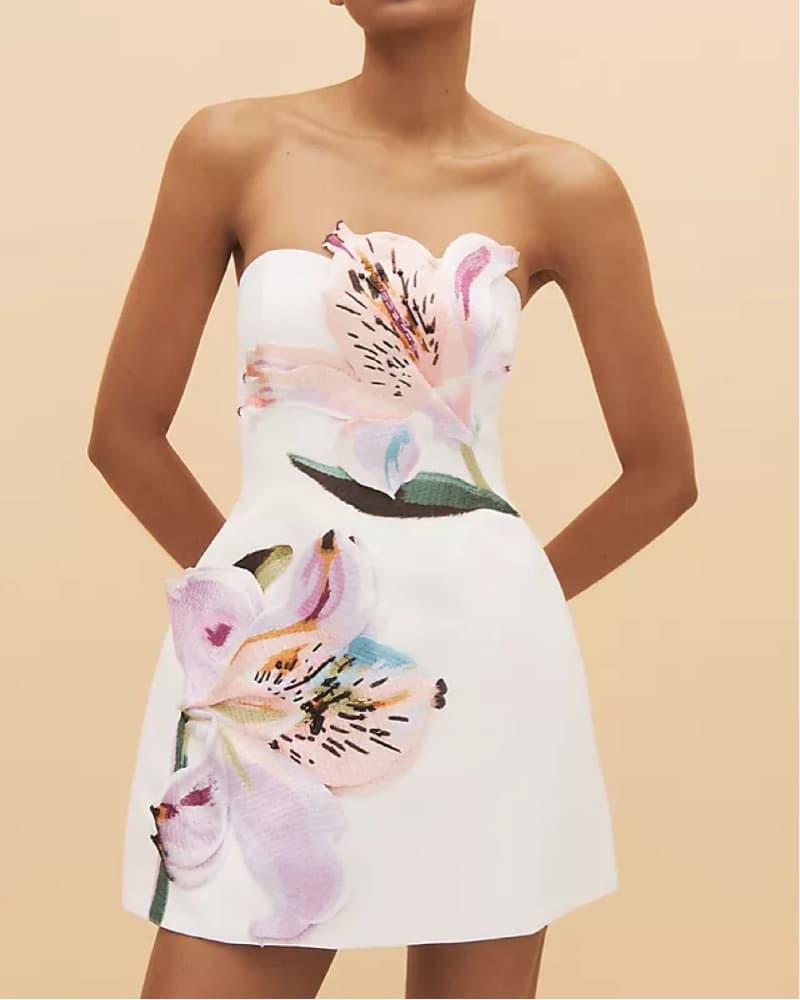 Leo Lin Rosario Floral Mini Dress - Image 1