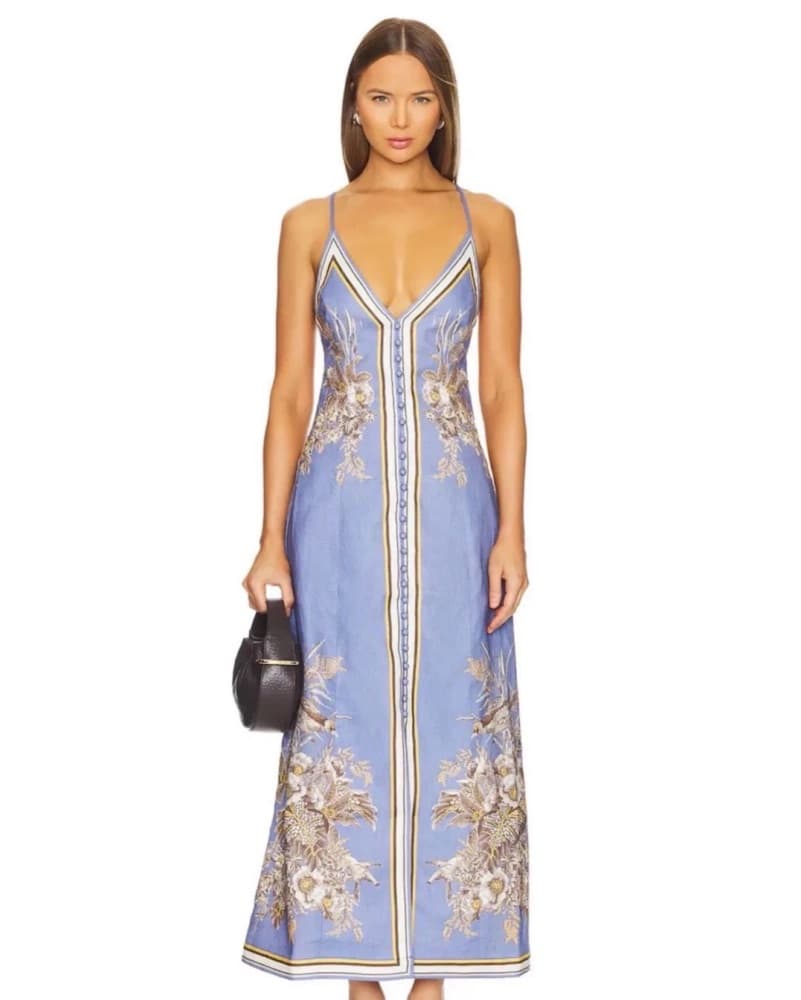 ZIMMERMANN Ottie Slip Midi Dress Floral  - Image 2