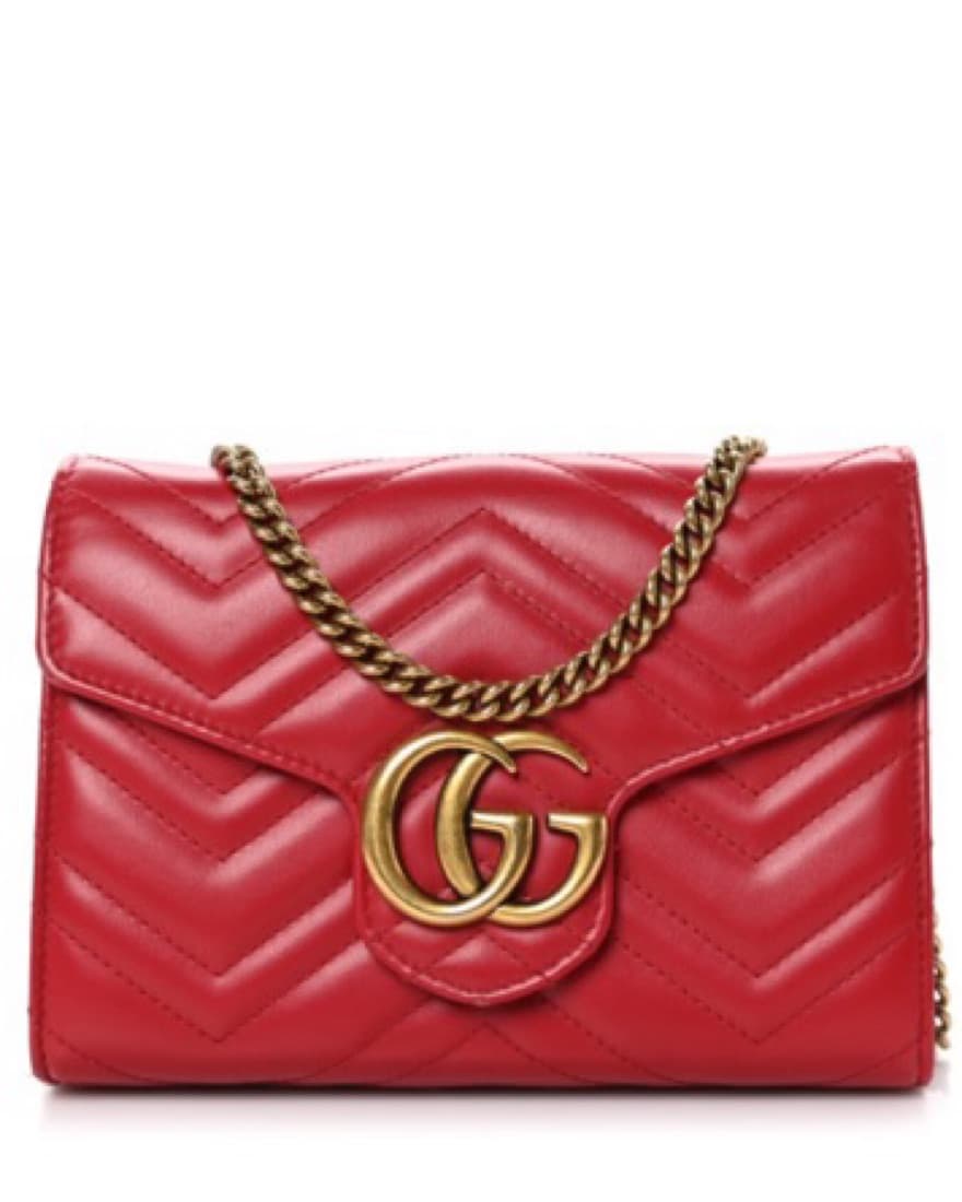 Gucci Metalasse GG Marmont Chain Wallet - Image 2