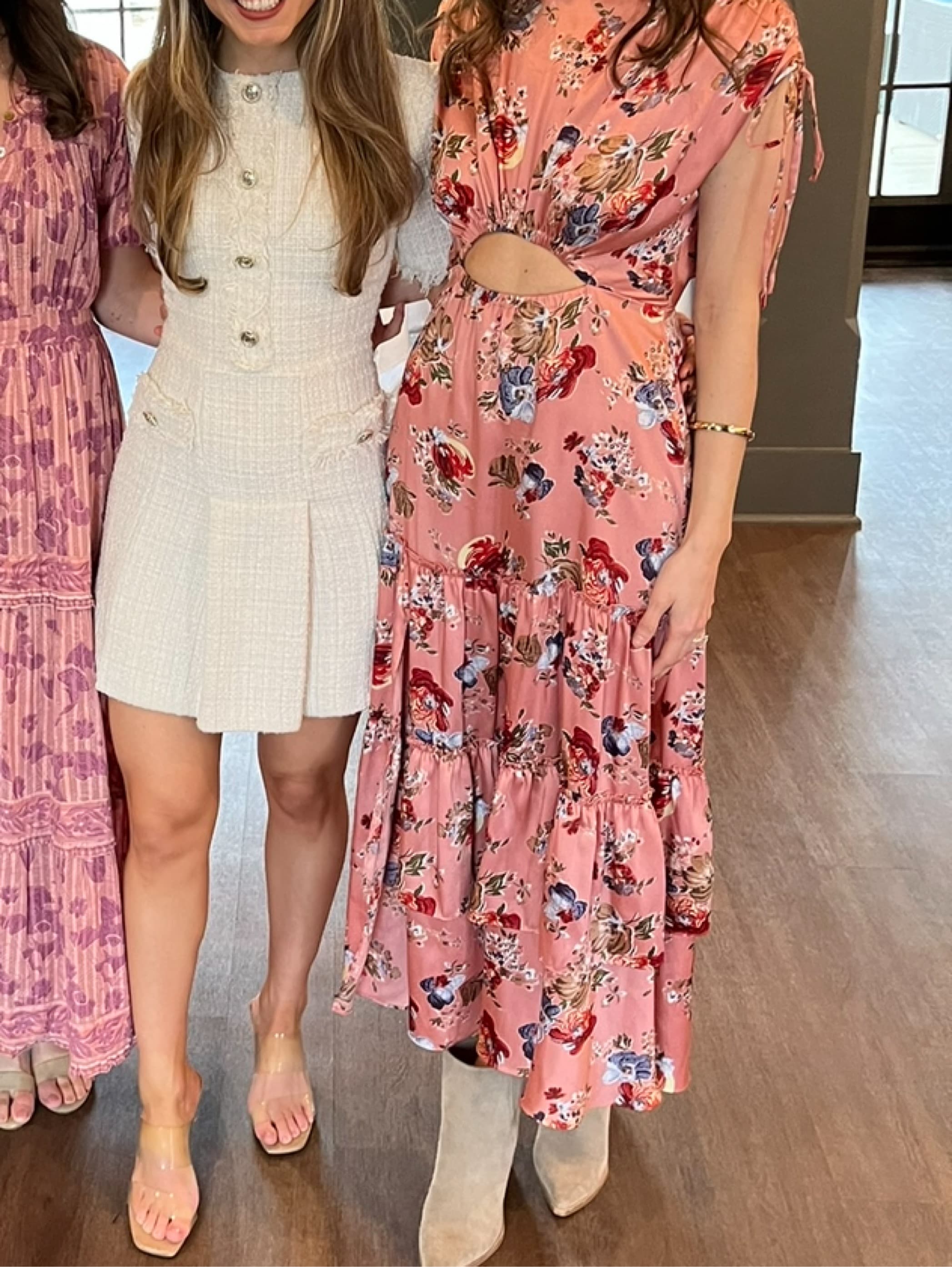 Cinq A Sept Pink Floral Midi - Image 2