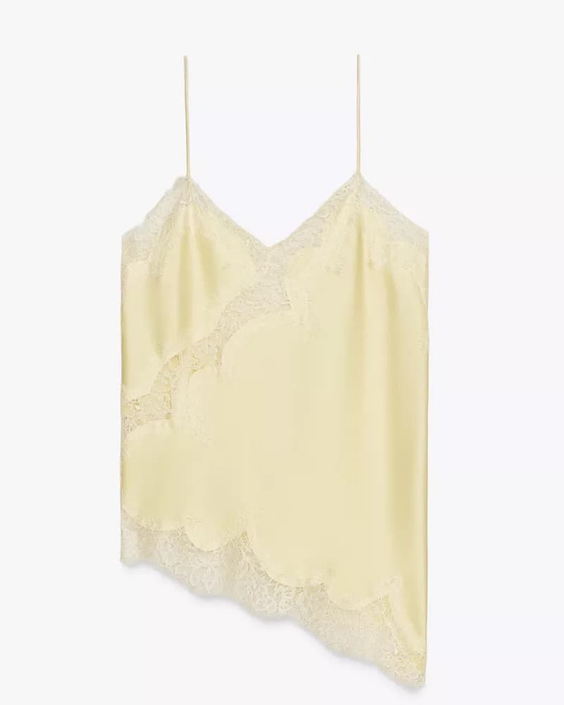 Yellow Lace Camisole - Image 1