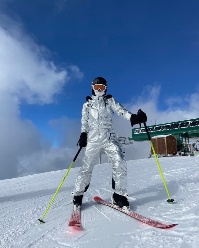 Tipsy Elves Silver Ski Suit - Image 1