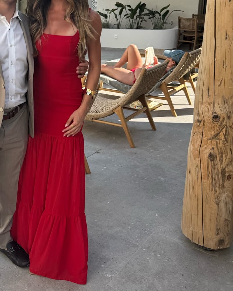 Faithfull The Brand Red Gown - Image 1