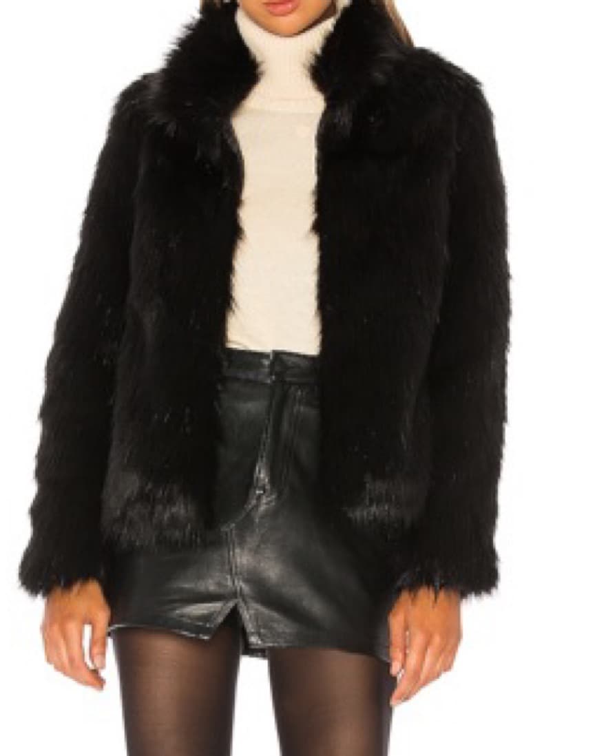Black Fur Coat - Image 1