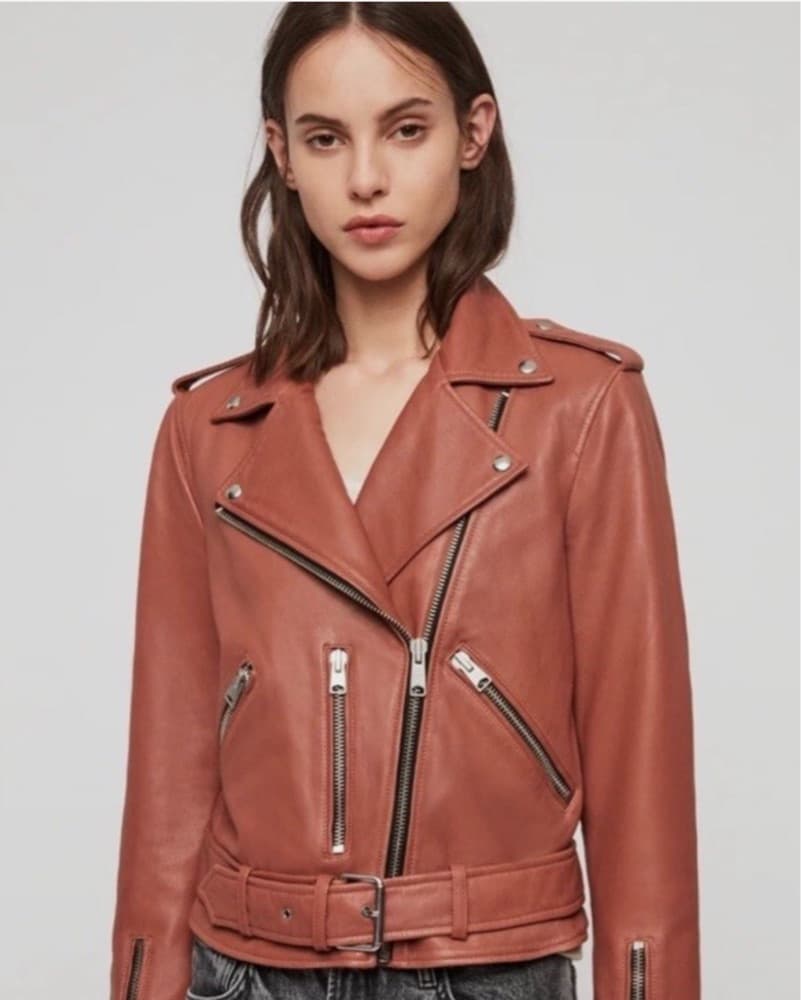 AllSaints Balfern Leather Biker Jacket  - Image 1