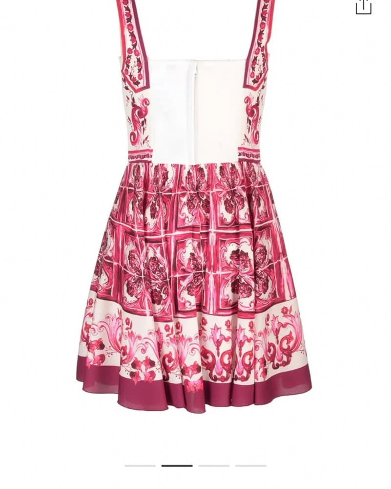 Dolce & Gabbana Majolica Bustier Dress  - Image 4