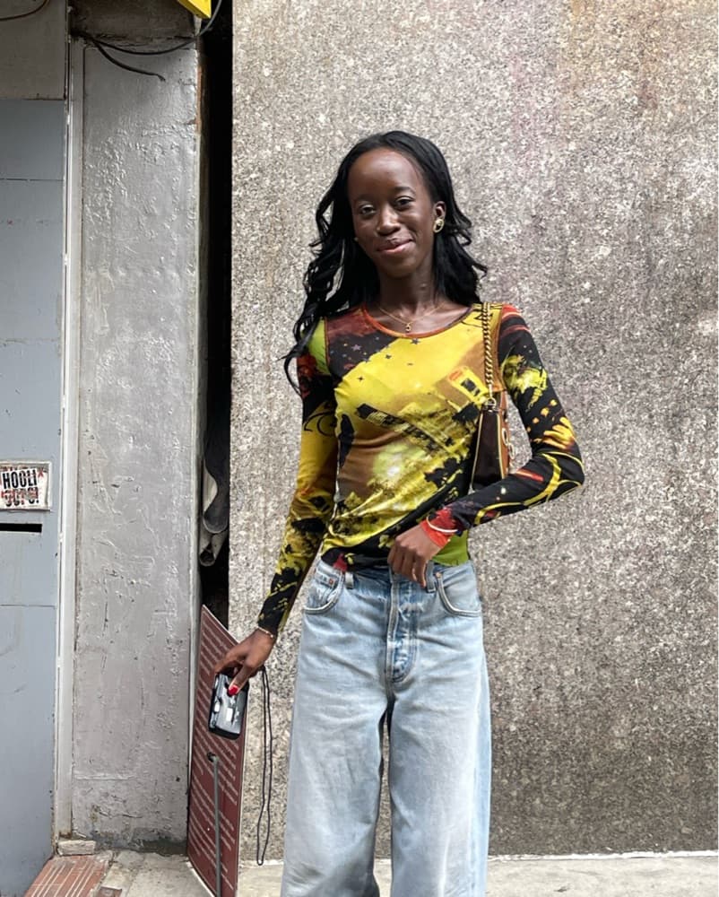 Vintage Kenzo Abstract Printed Top - Image 2