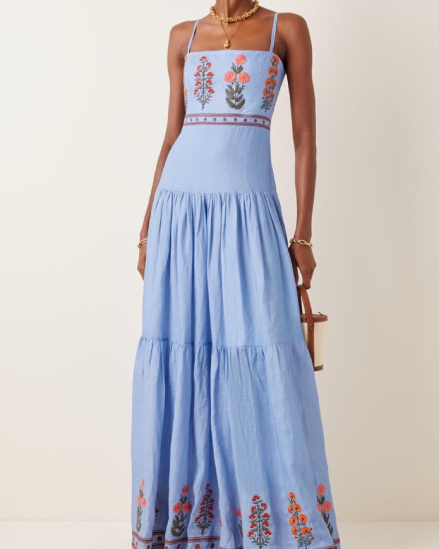 Agua By Agua Bendita Blue Maxi Dress - Image 2