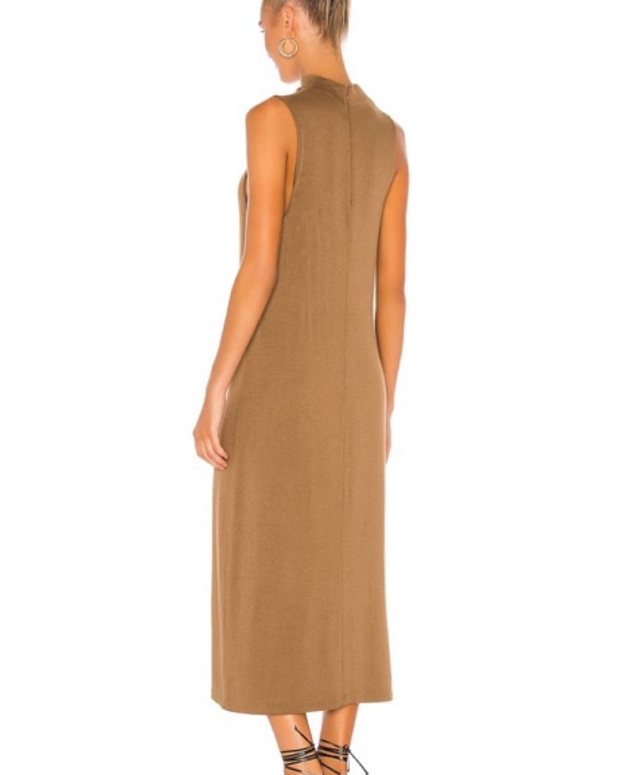 Vince Tan Mock Neck Midi Dress - Image 4