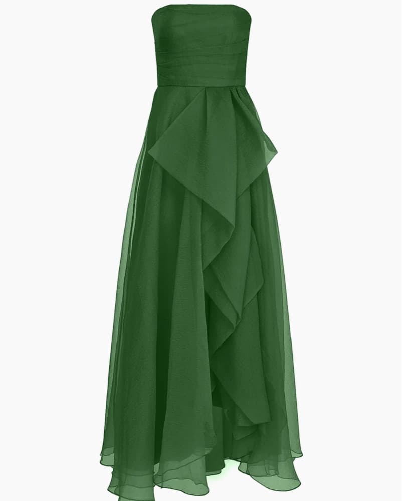 Teresa Draped Tulle Gown - Image 2