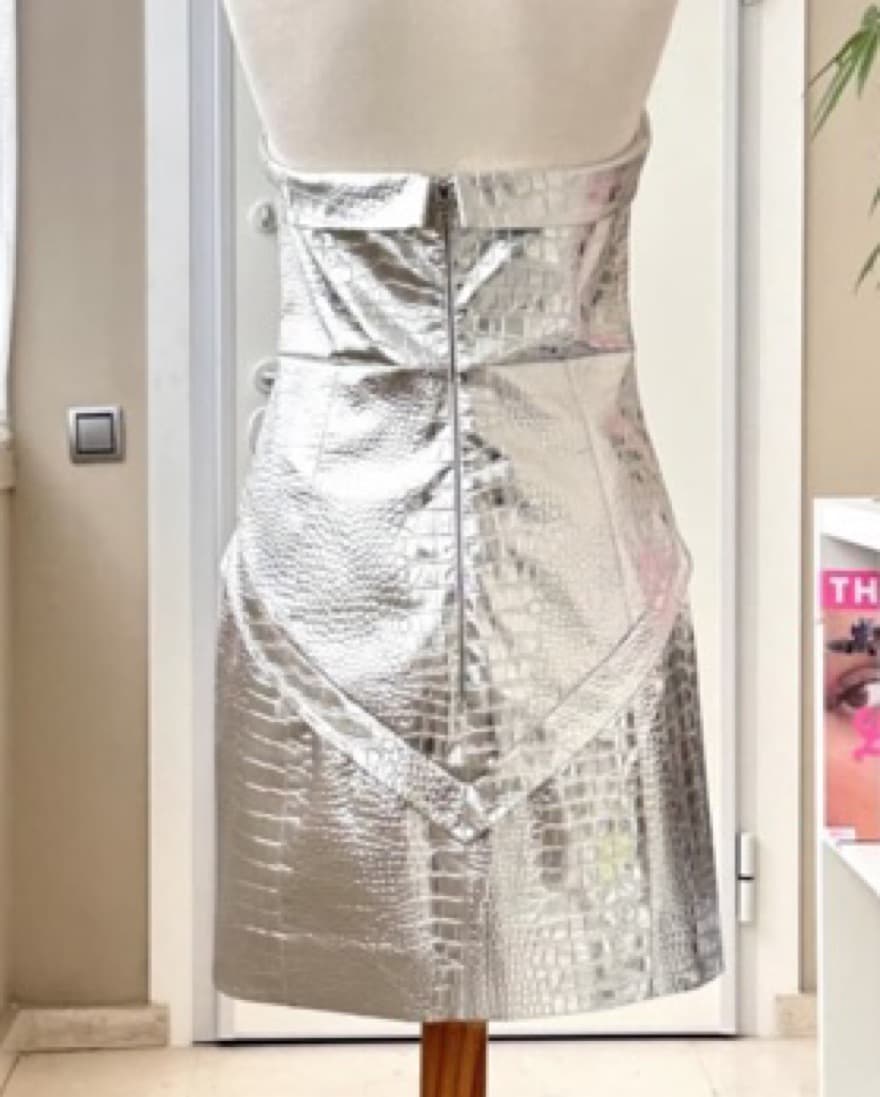 Rotarte Birger Christensen Silver Dress - Image 3