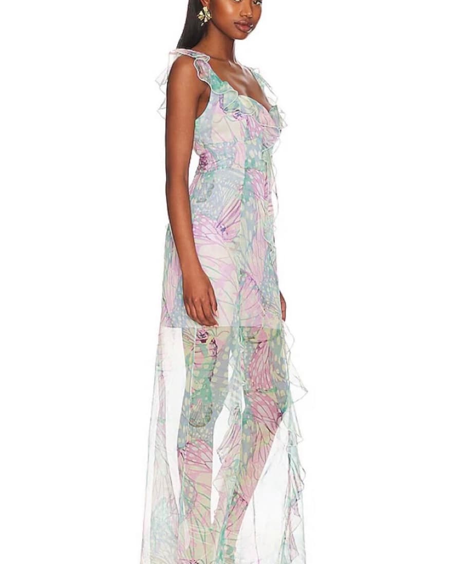 LPA Daniella Flutter Maxi Dress - Image 2