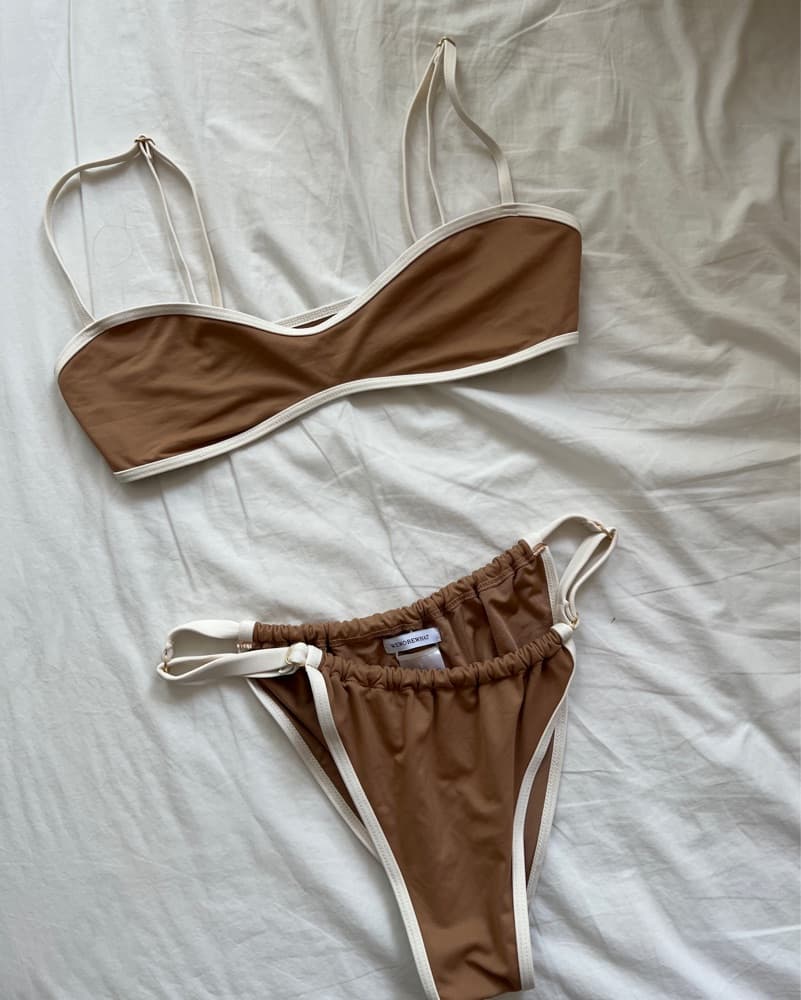 Beige Bikini Top and Bottom - Image 6