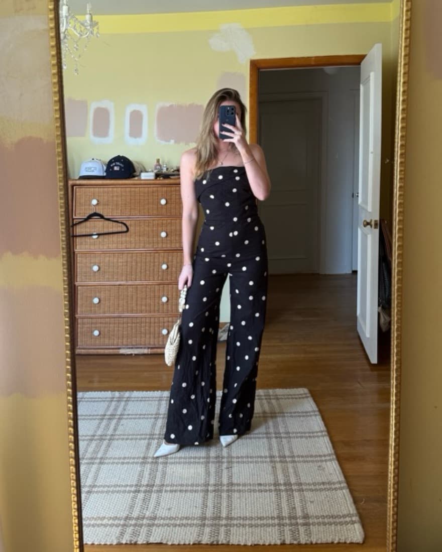 Sezane Polka Dot Jumpsuit - Image 1