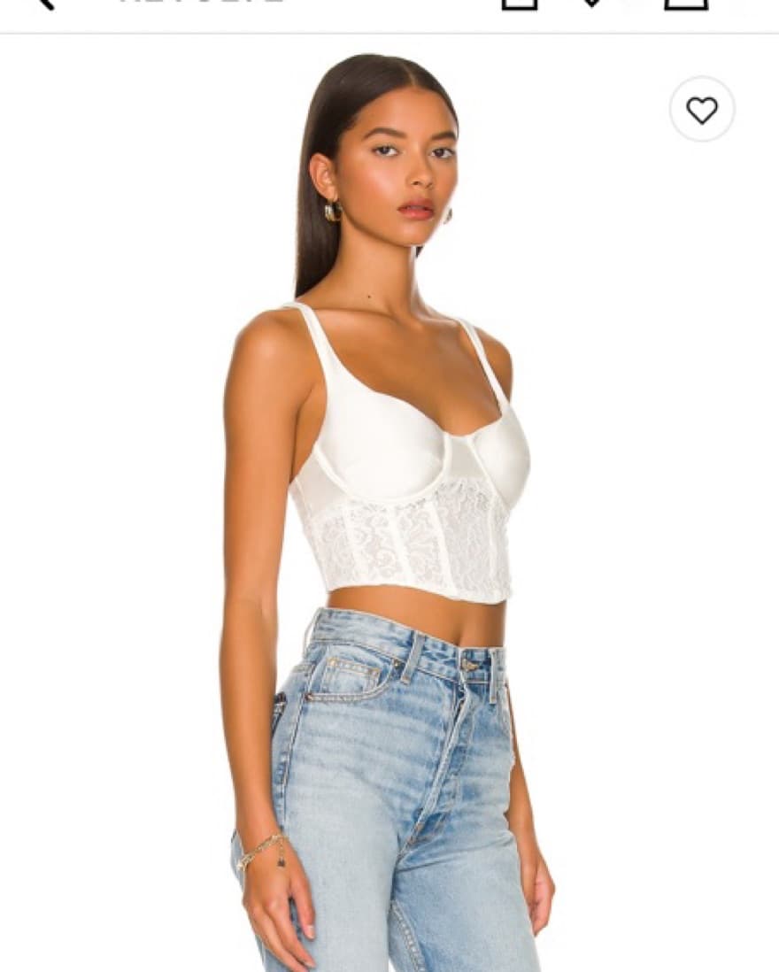 White lacy corset top - Image 1
