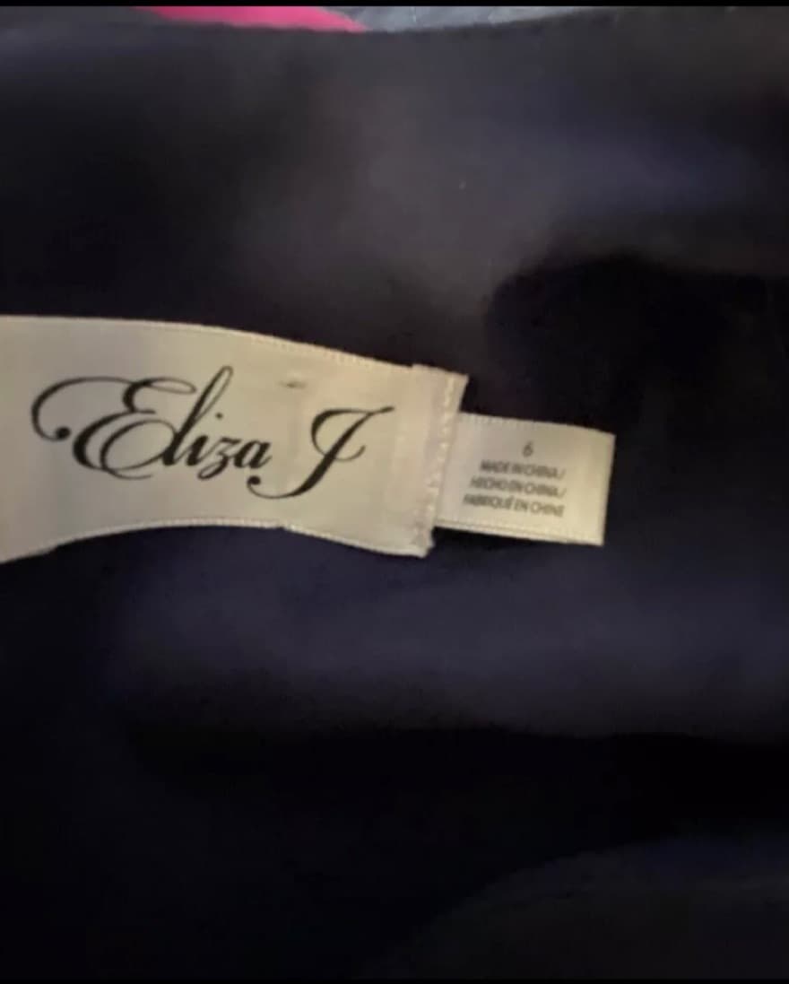 Eliza J Floral Print Belted Ball Gown - Image 4