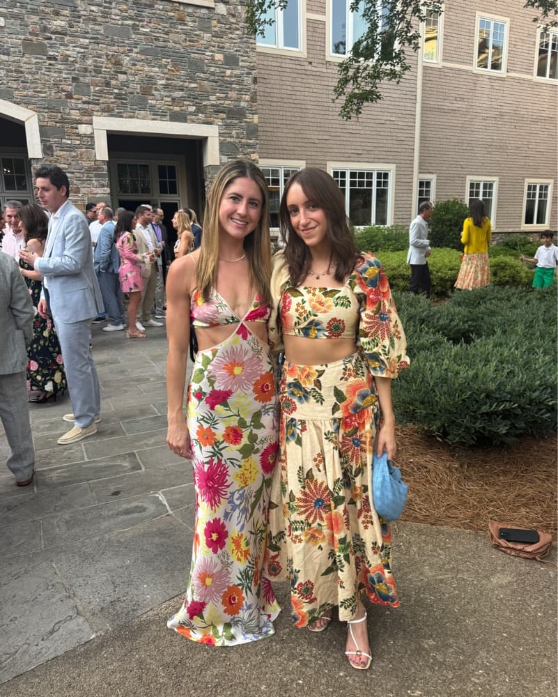 Vibrant Floral Print Crop Top and Maxi Skirt Set - Image 2